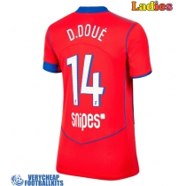 Paris Saint-Germain Desire Doue #14 Replica Third Shirt Ladies 2025-26 Short Sleeve
